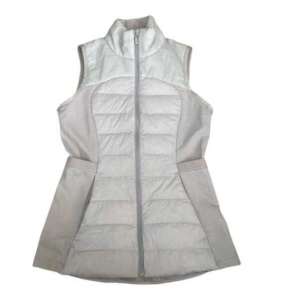 Lululemon Down For It All Vest Porcelain Pink? Size 4 EUC - Picture 4 of 7